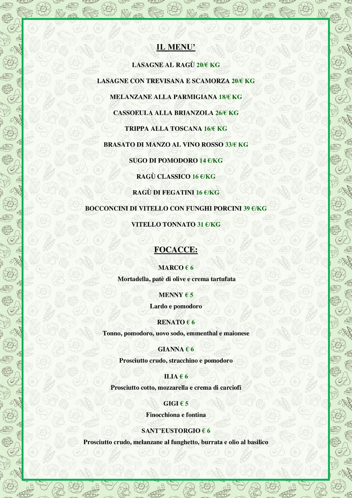 Menu Santeustorgio